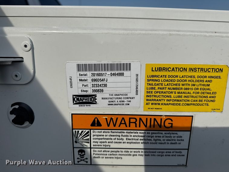 image for item NU9653 2016 Chevrolet Silverado 3500HD Double Cab utility bed pickup truck