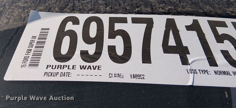 image for item YA0962 2015 Ford F450 Super Duty flatbed truck