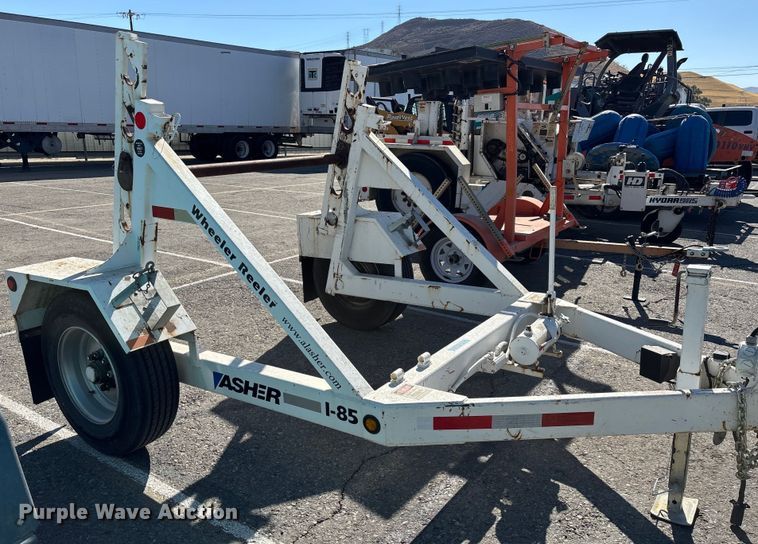 image for item YA0970 2018 Slabach Wheeler Reeler reel trailer