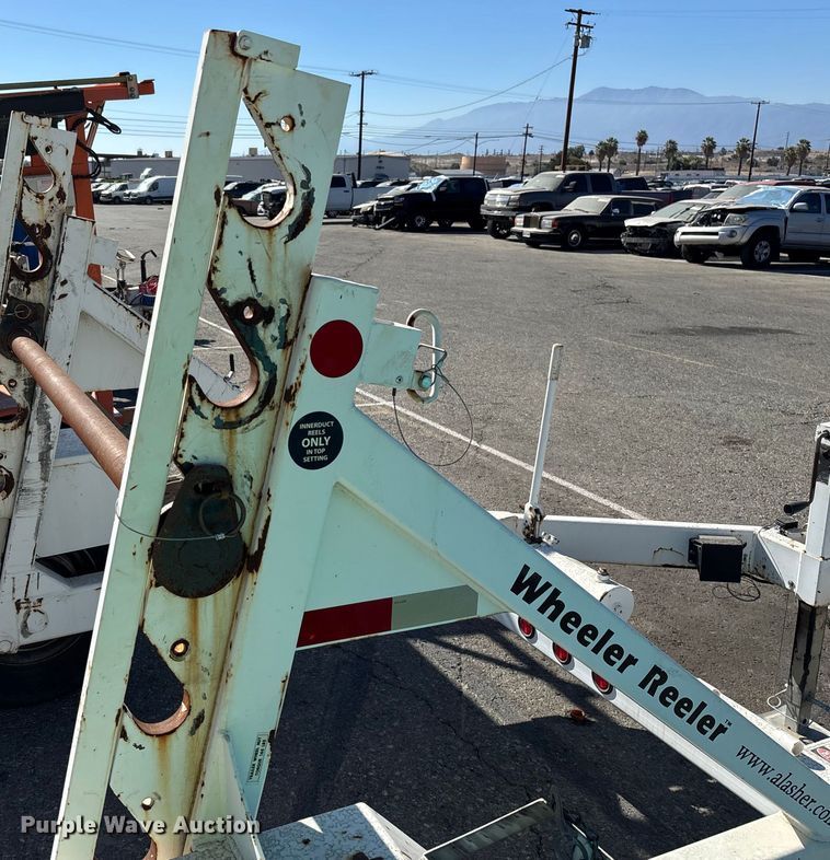 image for item YA0970 2018 Slabach Wheeler Reeler reel trailer