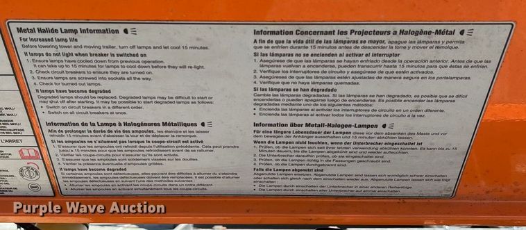 image for item YA0971 2017 Wanco light plant