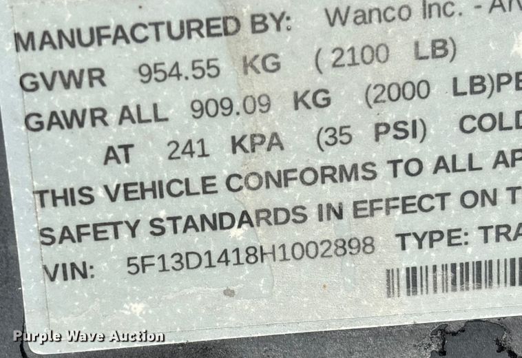 image for item YA0971 2017 Wanco light plant