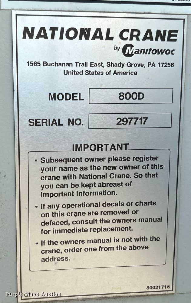 image for item YA0979 2013 Peterbilt 365 crane truck