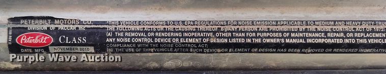 image for item YA0980 2011 Peterbilt 365 crane truck