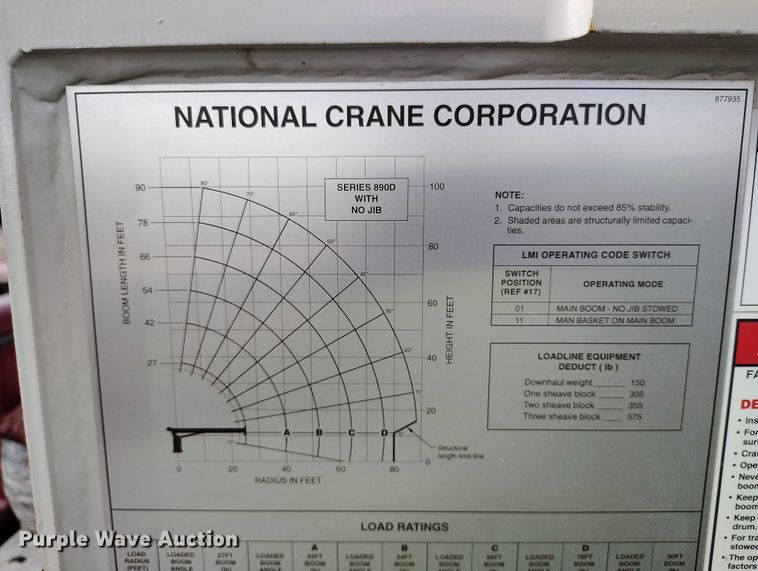 image for item YA0981 2013 Peterbilt  365 crane truck
