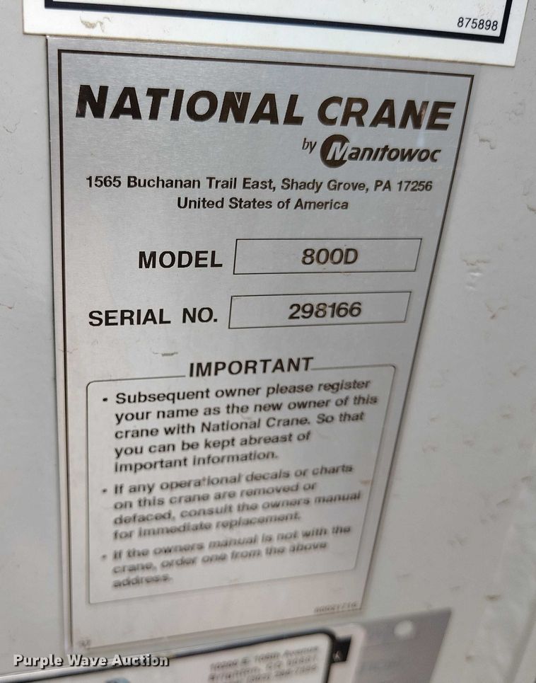 image for item YA0981 2013 Peterbilt  365 crane truck