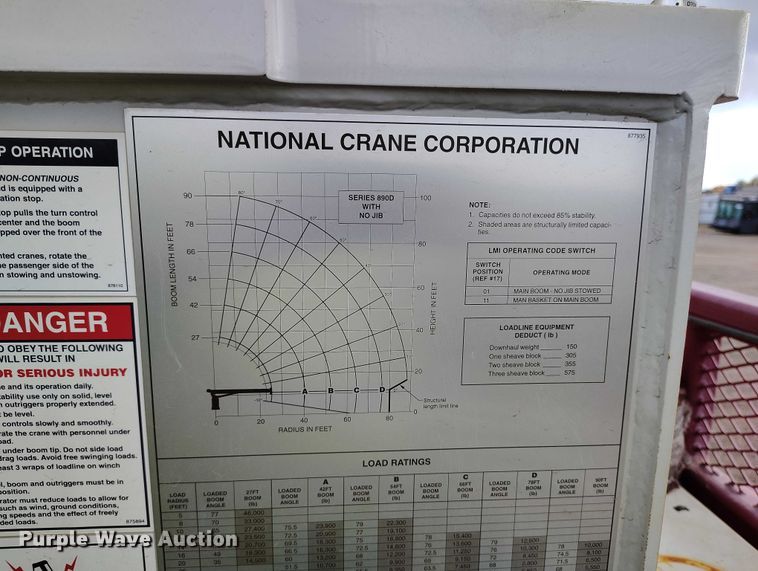 image for item YA0981 2013 Peterbilt  365 crane truck