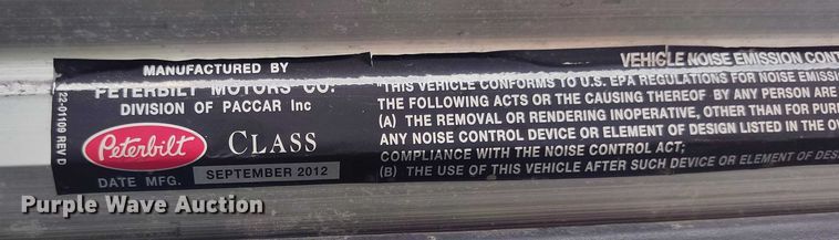 image for item YA0981 2013 Peterbilt  365 crane truck