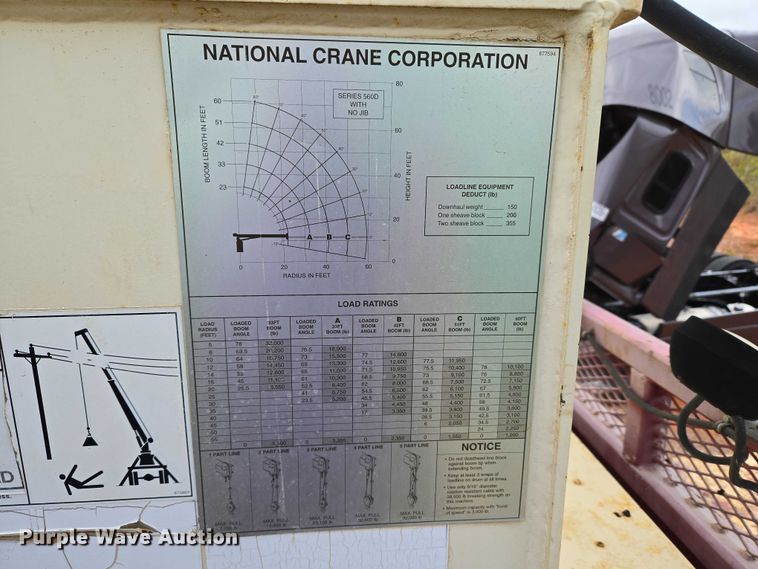 image for item YA1103 2012 Peterbilt 365 crane truck