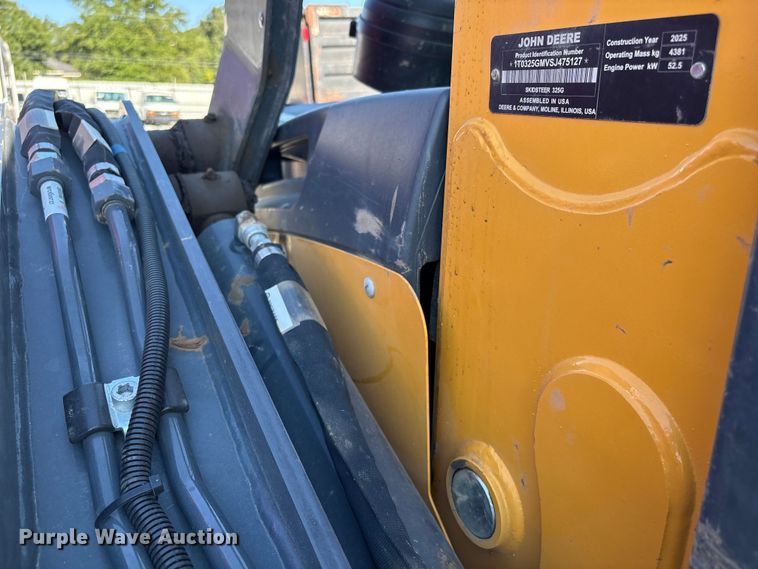 image for item YA1106 2025 John Deere 325G tracked skid steer loader