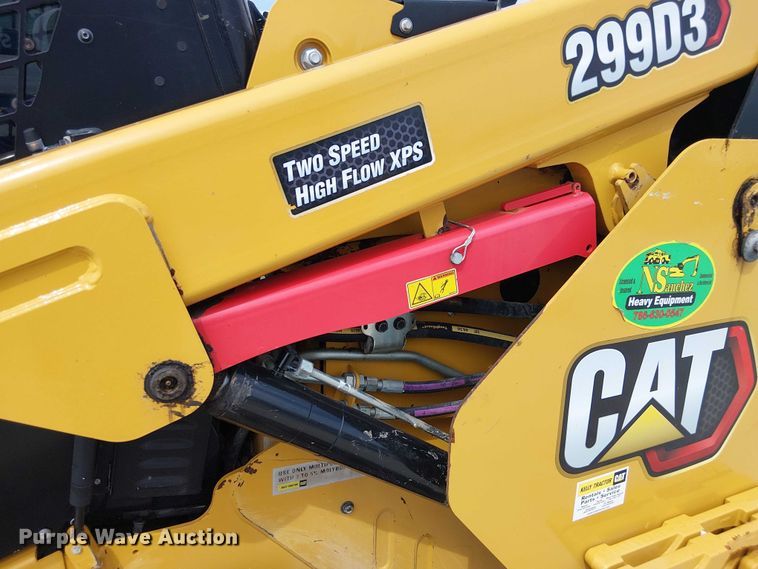 image for item YA1144 2021 Caterpillar 299D3 tracked skid steer loader