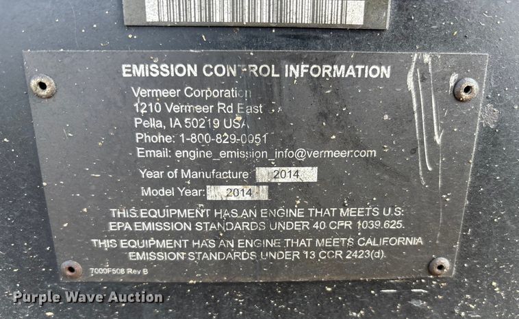 image for item YA1154 2014 Vermeer D16X20 Series II directional boring unit