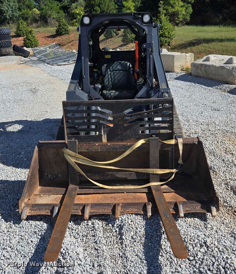 image for item YA1229 2021 John Deere 317G tracked skid steer loader