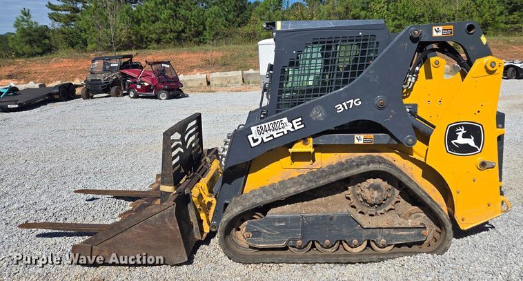 image for item YA1229 2021 John Deere 317G tracked skid steer loader