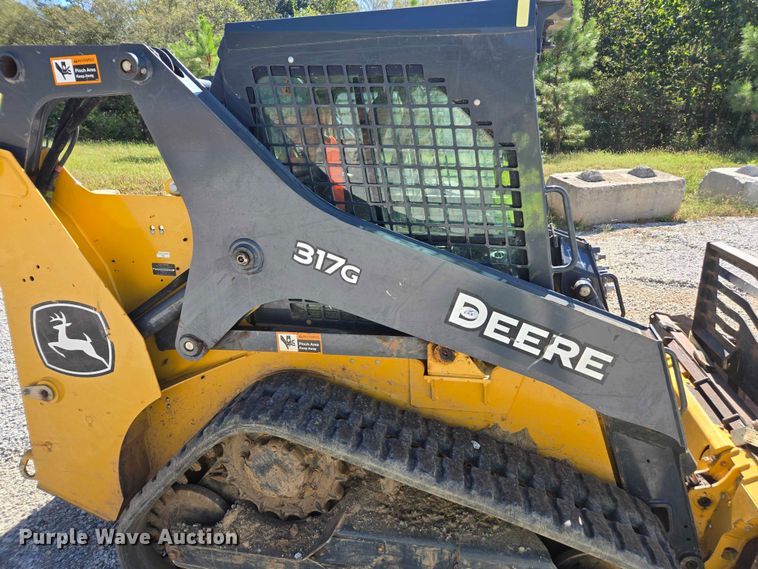 image for item YA1229 2021 John Deere 317G tracked skid steer loader