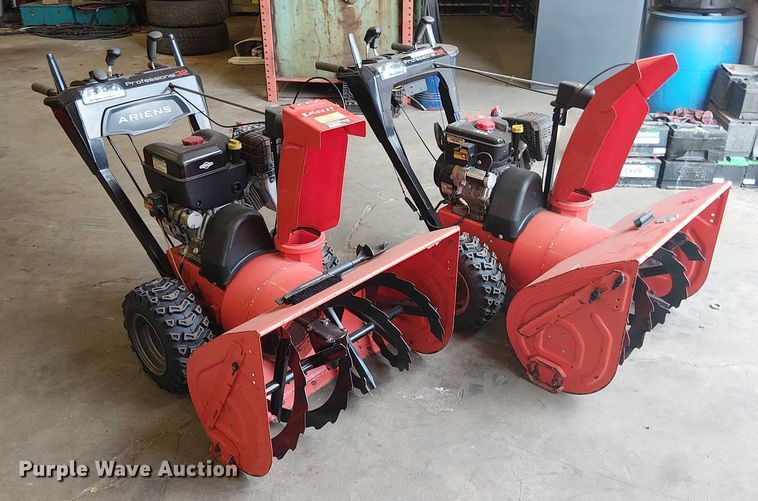 image for item EM0039 (2) Ariens snow blowers