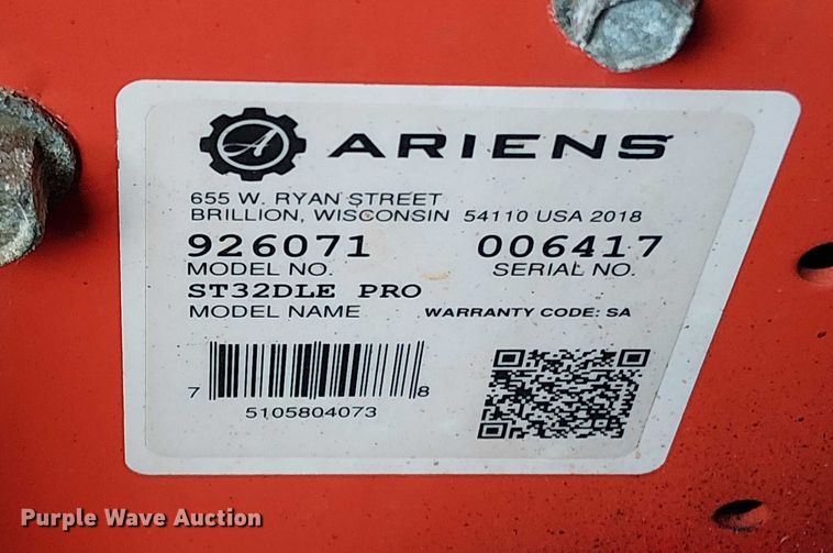 image for item EM0039 (2) Ariens snow blowers