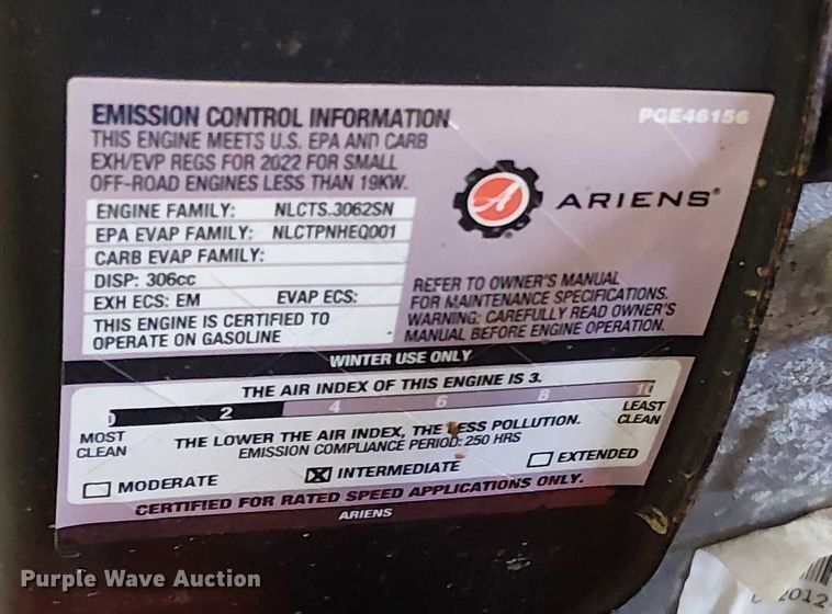 image for item EM0040 (3) Ariens snow blowers