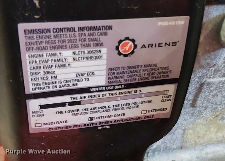 image for item EM0040 (3) Ariens snow blowers