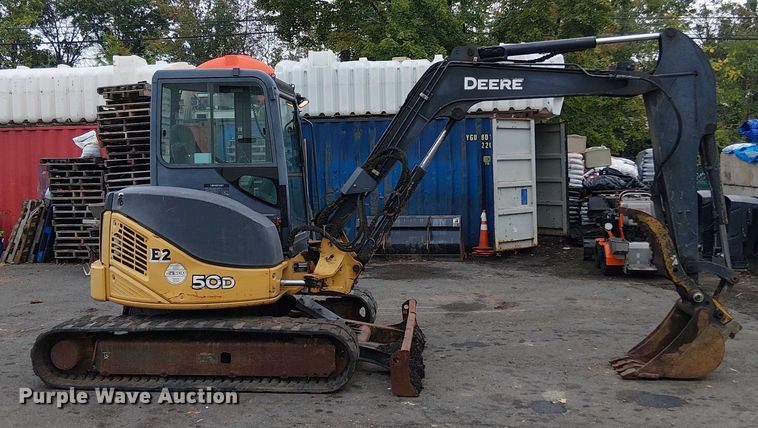 image for item EM0051 2012 John deere 50D mini excavator