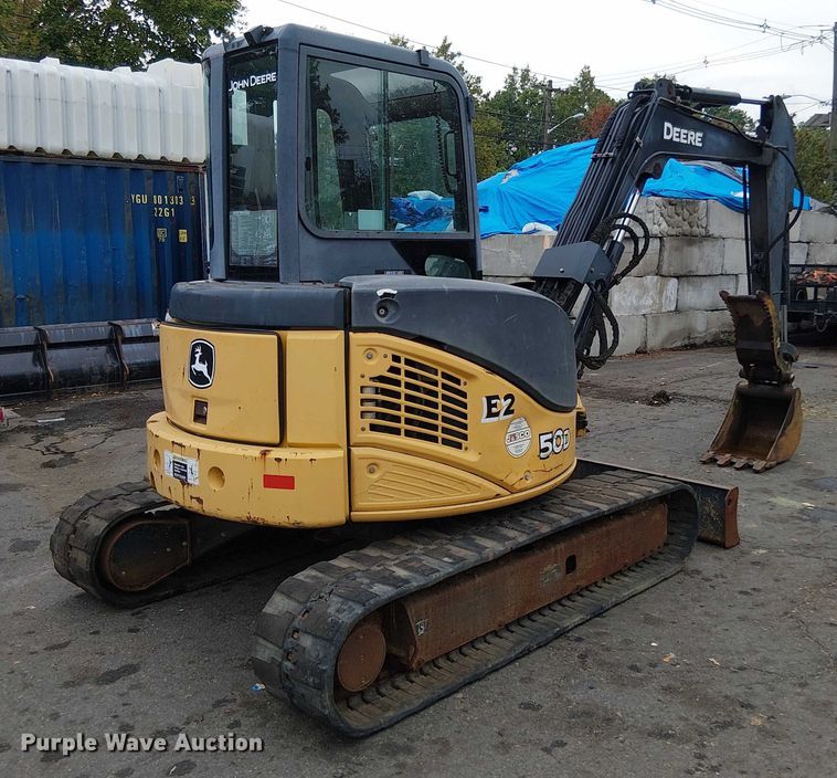 image for item EM0051 2012 John deere 50D mini excavator