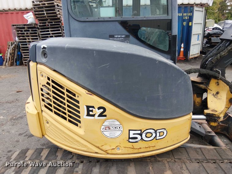 image for item EM0051 2012 John deere 50D mini excavator