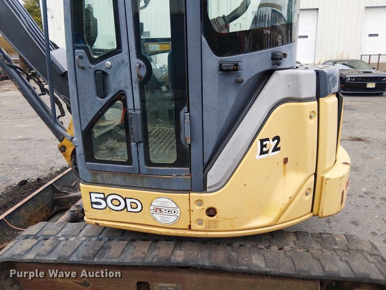 image for item EM0051 2012 John deere 50D mini excavator