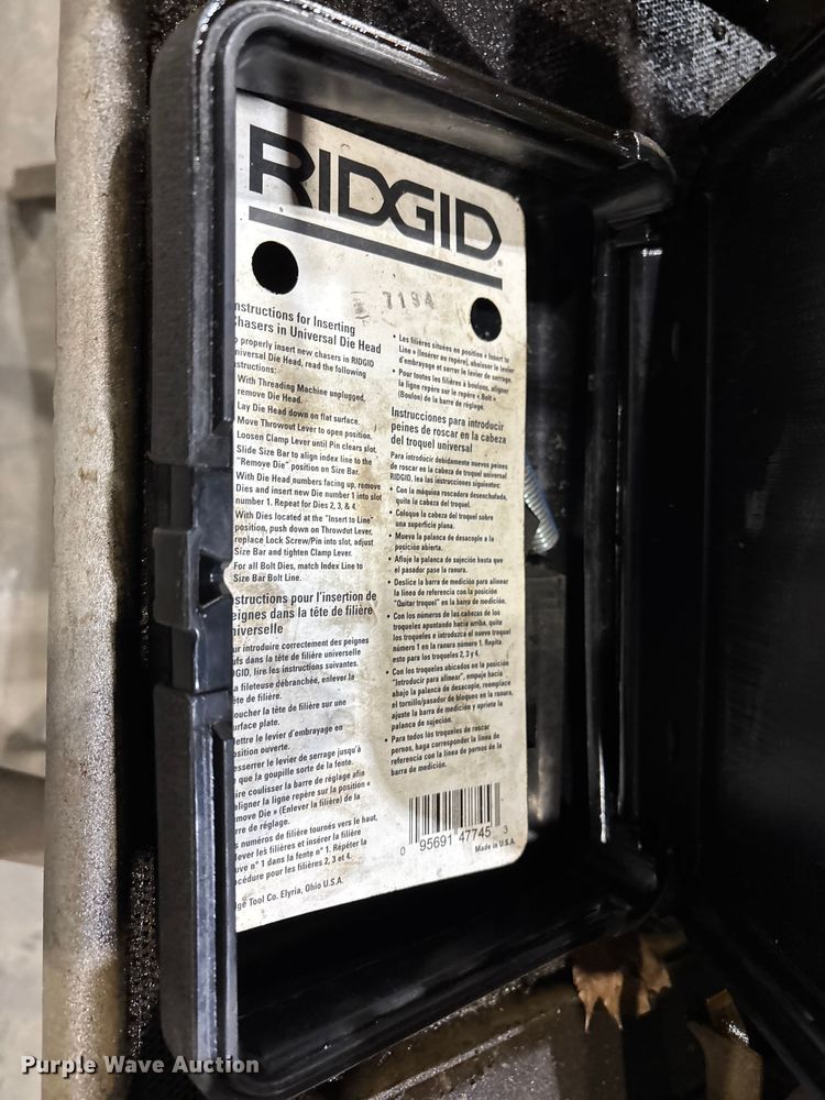 image for item EV3511 Ridgid 1224 pipe threader