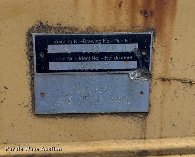 image for item EV4011 2012 John Deere 244J wheel loader