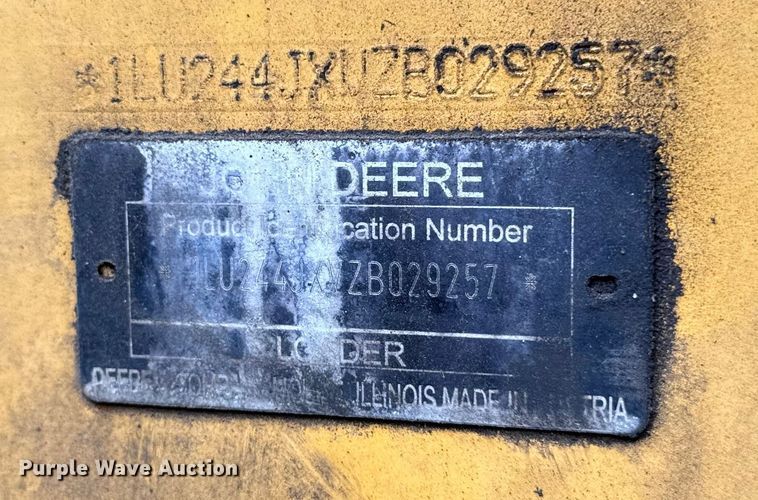 image for item EV4011 2012 John Deere 244J wheel loader