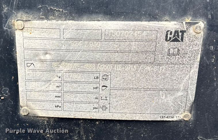 image for item EV4013 2018 Caterpillar 926M wheel loader