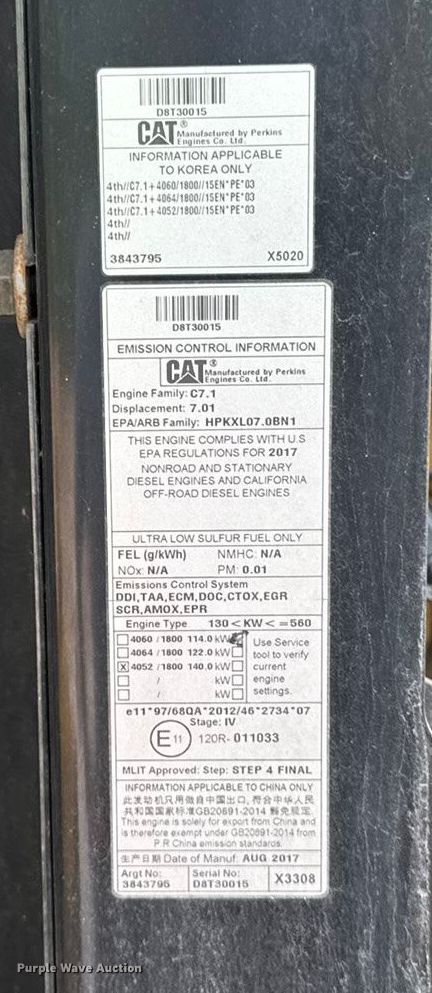 image for item EV4028 2017 Caterpillar 926M wheel loader