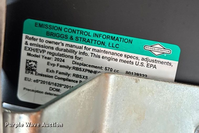 image for item EV4031 Scag TLS20-18BV leaf vacuum