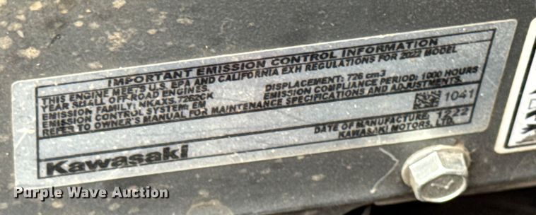 image for item EV4034 Exmark VSX730GKA48400 ZTR lawn mower