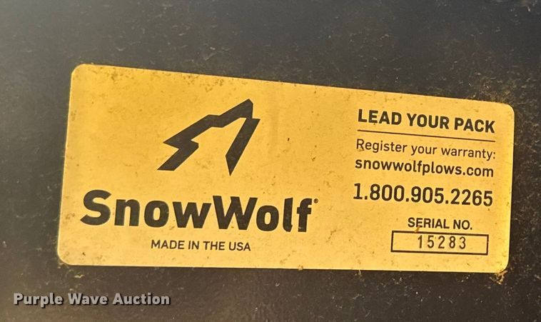 image for item EV4061 Snow wolf Quatro Plow HD QPHD-170 wheel loader snow pusher