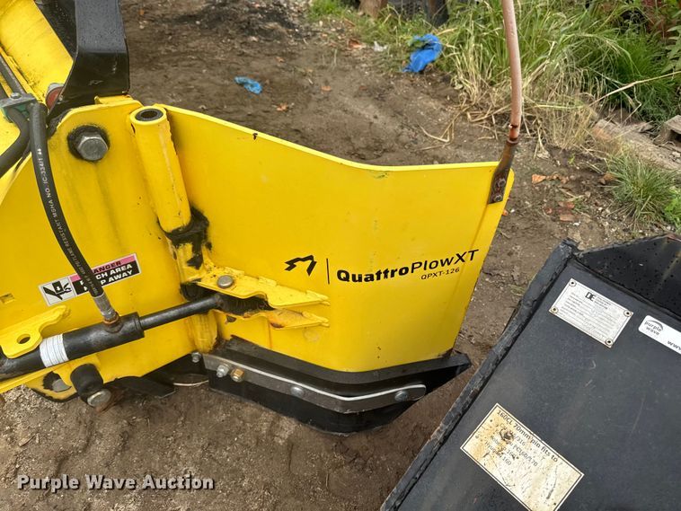 image for item EV4063 Snow wolf Quattro plow XT QPXT-126 skid steer snow pusher