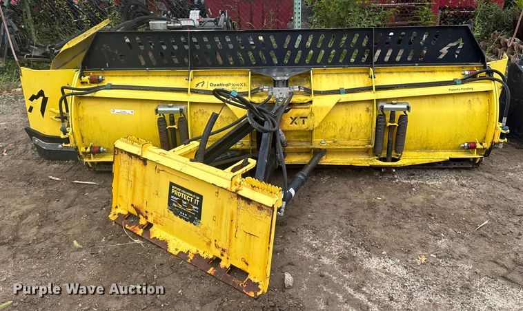 image for item EV4063 Snow wolf Quattro plow XT QPXT-126 skid steer snow pusher