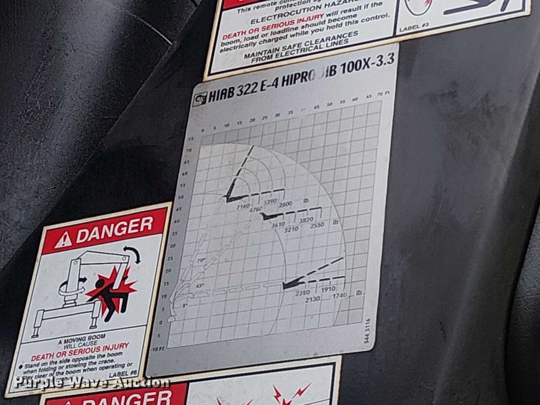 image for item EV4064 2012 Peterbilt 365 crane truck