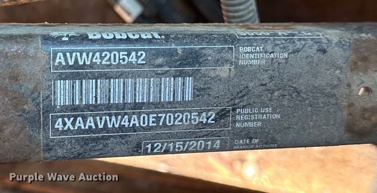 image for item EV4084 2015 Bobcat 3650 utility vehicle