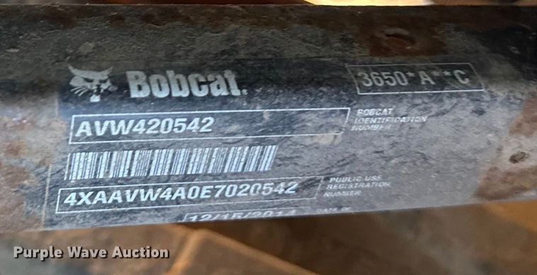 image for item EV4084 2015 Bobcat 3650 utility vehicle