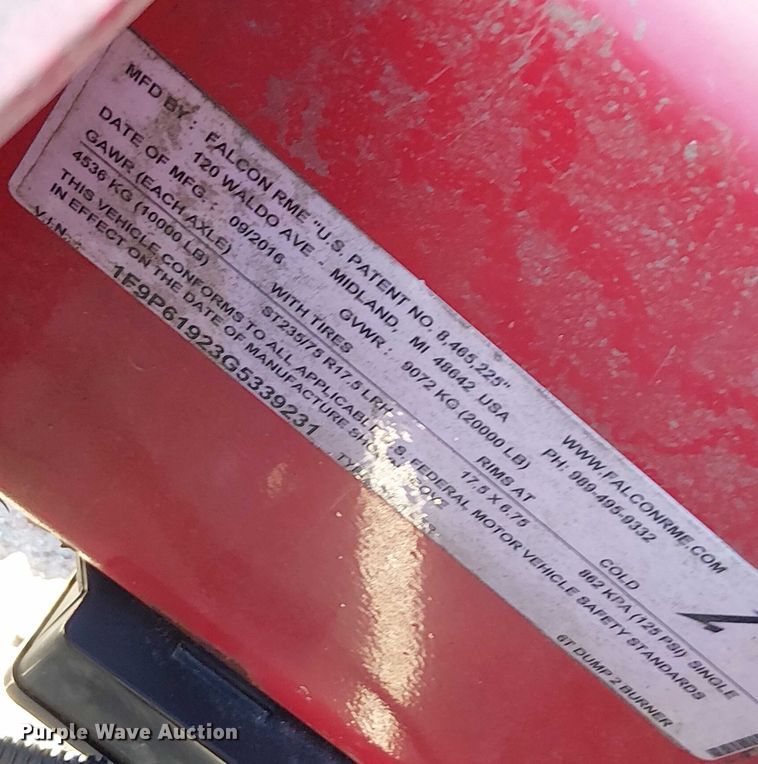 image for item EV4091 Falcon pothole patcher