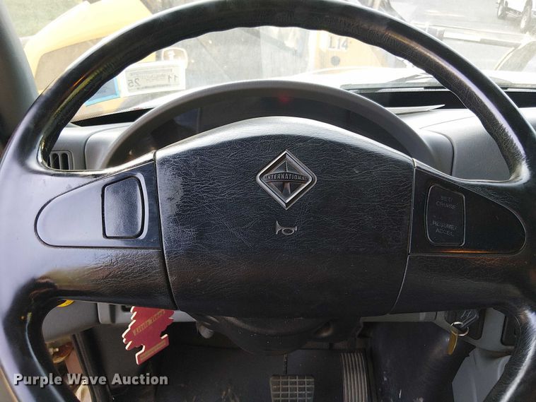 image for item EV4095 2004 International 4300 flatbed truck with crash attenuator