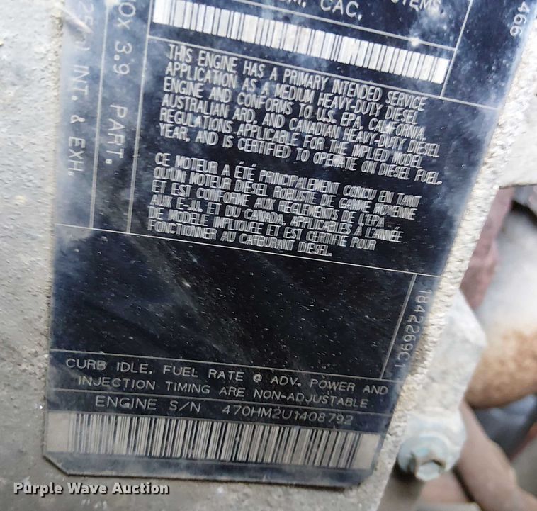 image for item EV4095 2004 International 4300 flatbed truck with crash attenuator