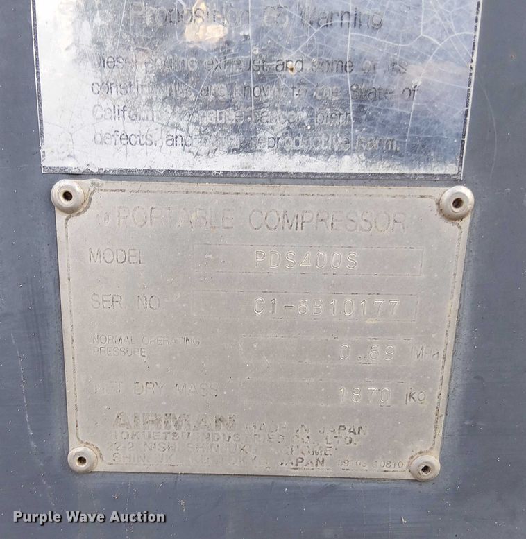 image for item EV4098 Air man PDS400S air compressor