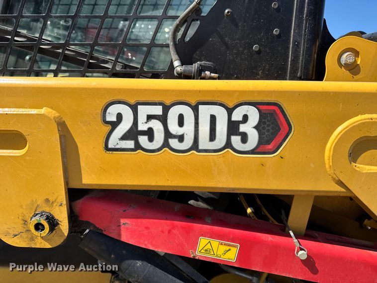 image for item EV4113 2020 Caterpillar 259D3 tracked skid steer loader