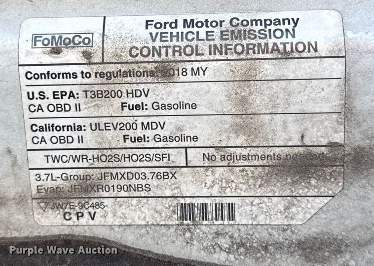 image for item EV4120 2018 Ford Transit 350 van