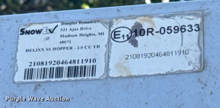 image for item EV4126 (2) SnowExSalt Helixx SS spreaders