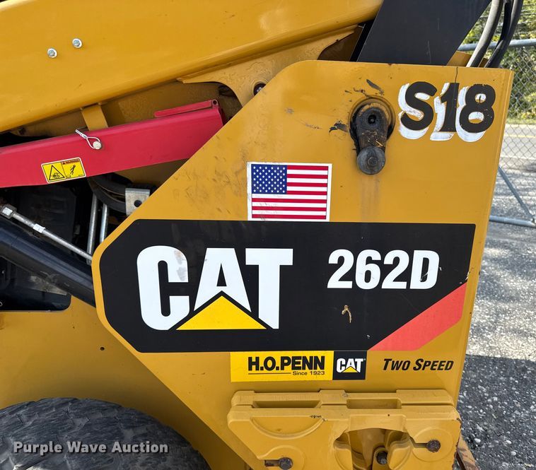 image for item EV4135 2019 Caterpillar 262D skid steer loader