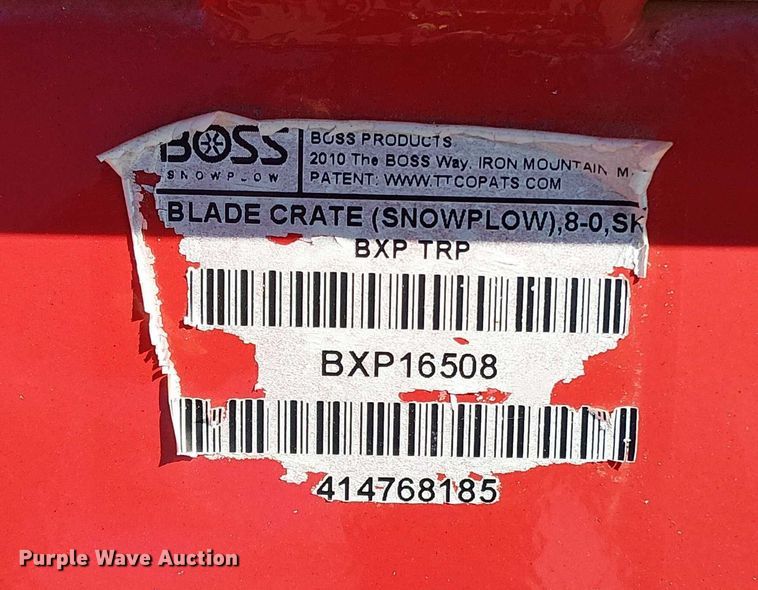 image for item EV4138 Boss trip edge box plow skid steer snow pusher