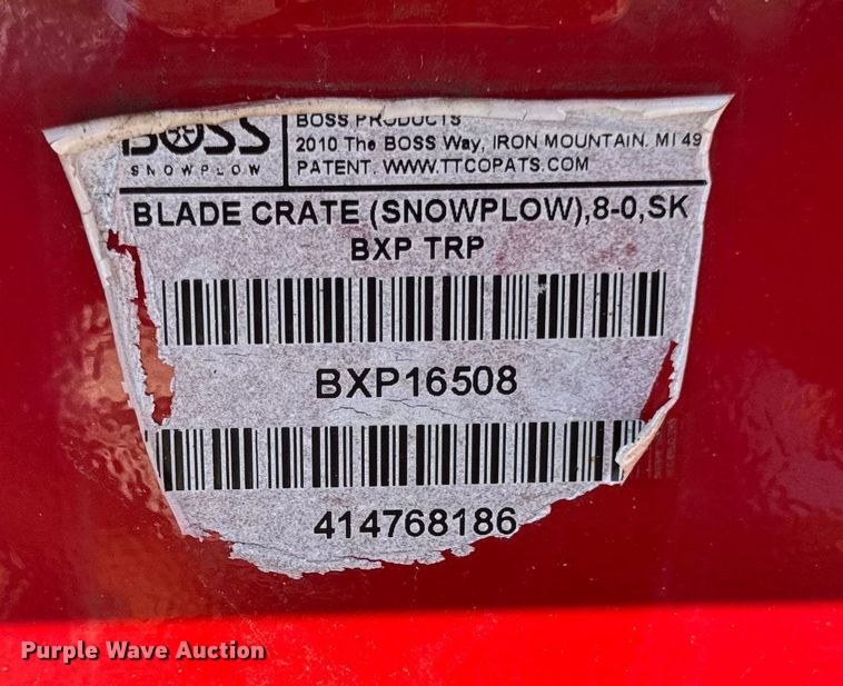 image for item EV4142 Boss Trip edge box plow skid steer snow pusher